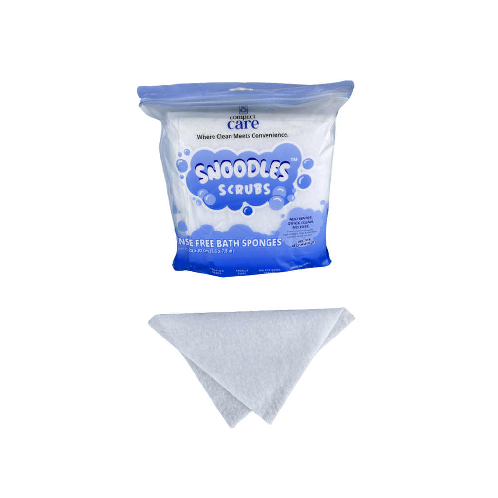 Snoodles Scrubs™ Rinse-Free Bath Sponges