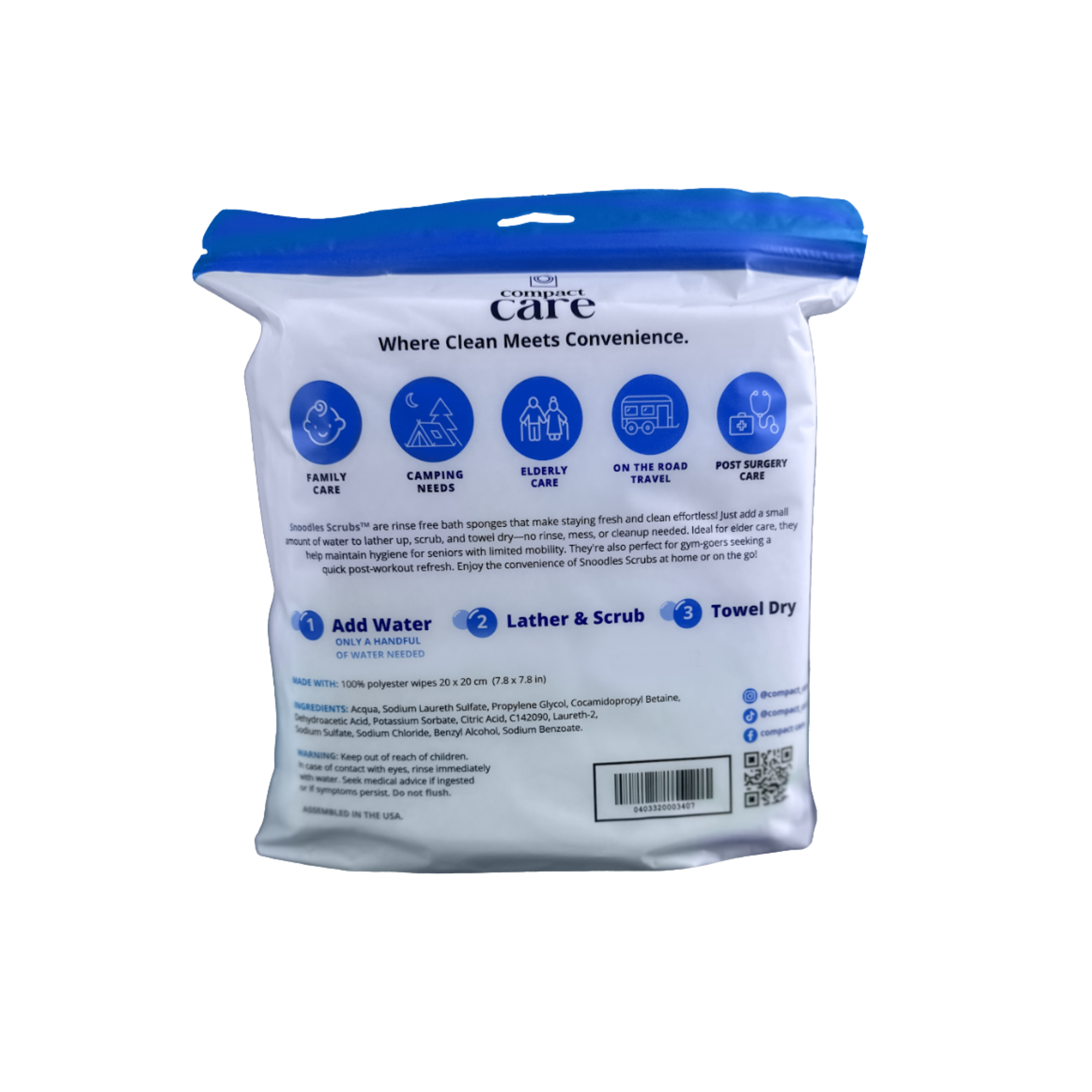 Compact Care Snoodles Scrubs