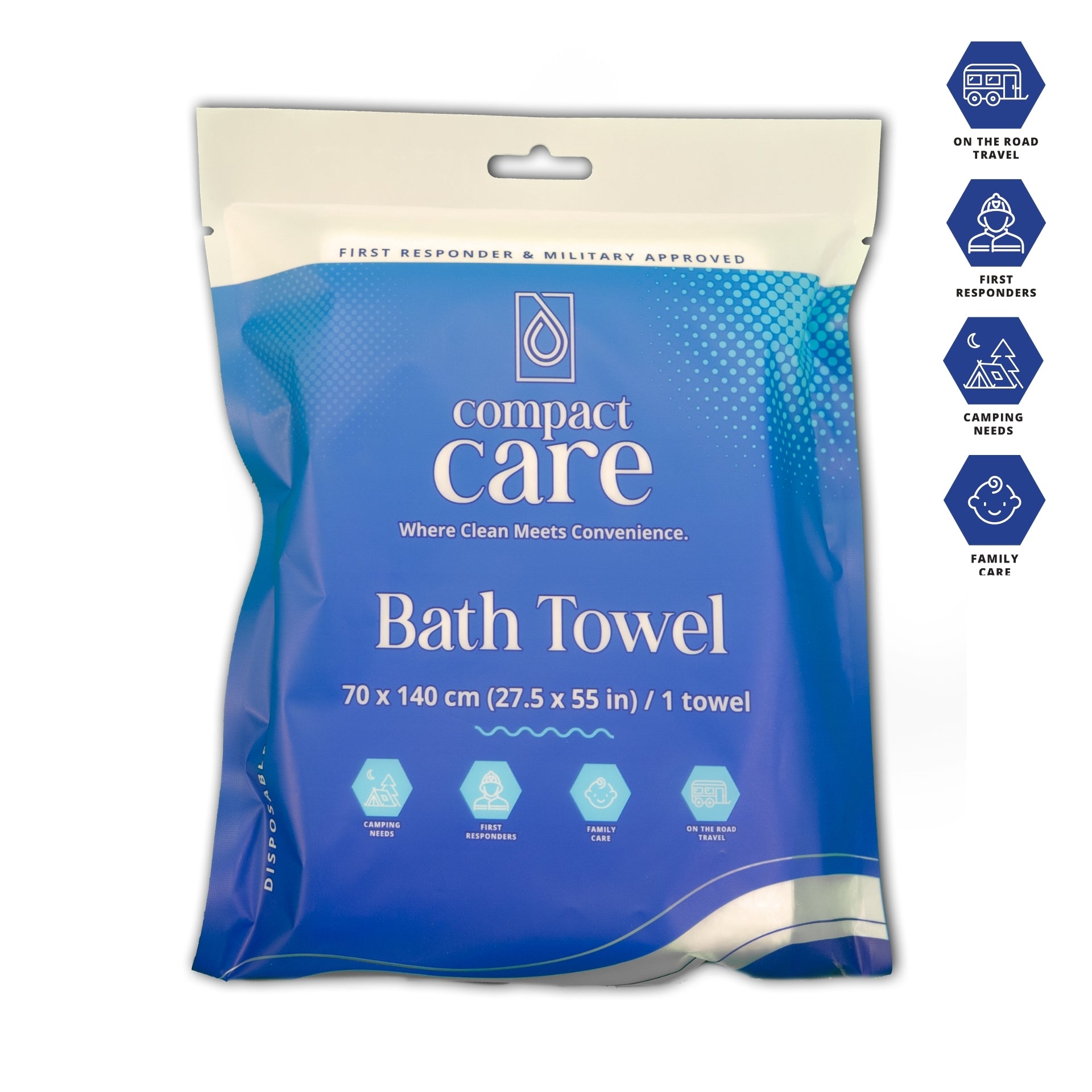 Compact Care Bath Towel