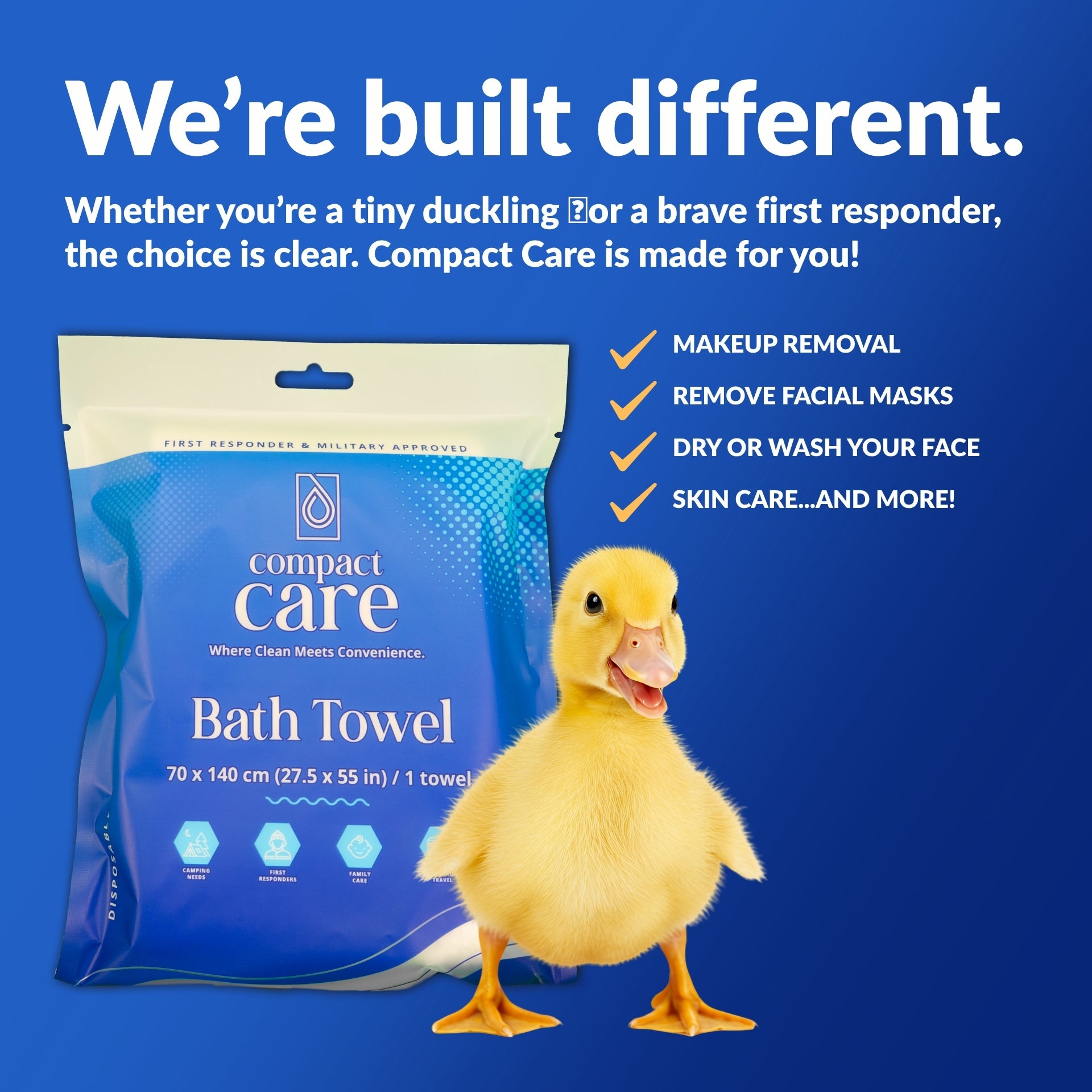 Compact Care Bath Towel