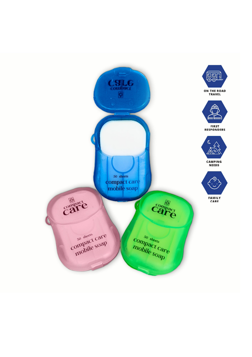 Compact Care Portable Soap Sheets 500pc